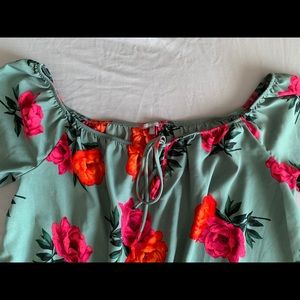 Charlotte Russe- XL off the shoulder floral top